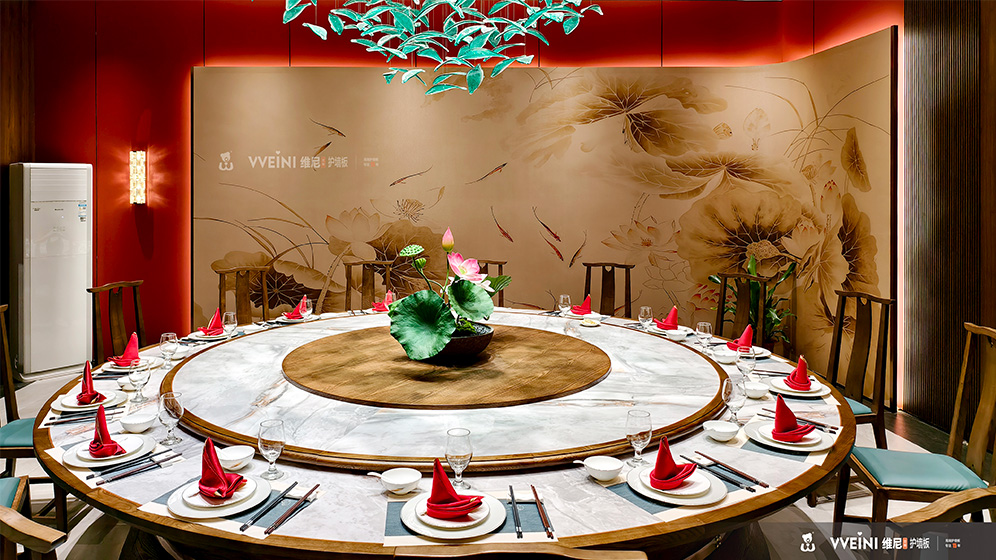 維尼護墻板丨圣龍酒家案例